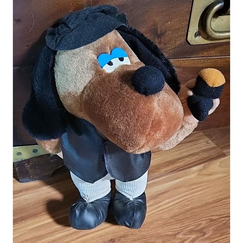 Vintage Sugar Loaf Sherlock Holmes Dog Plush Stuffed Animal 11" Corduroy Pants
